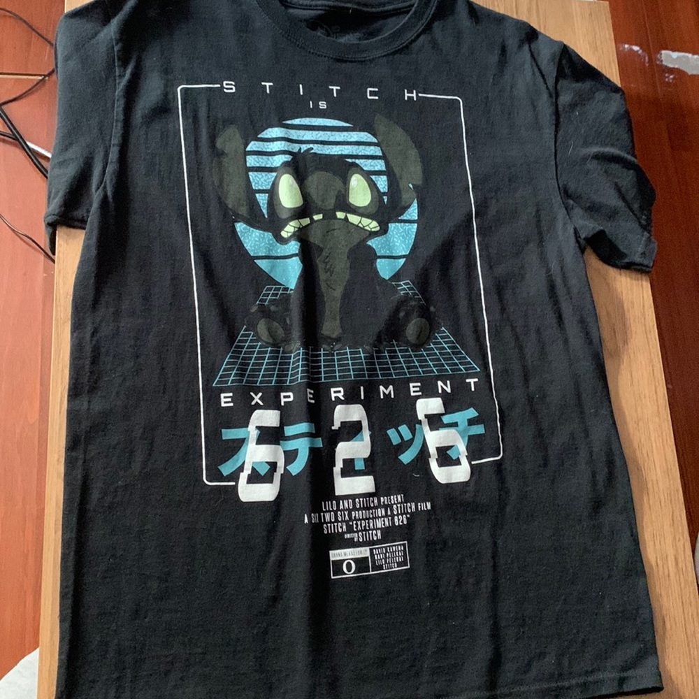 New black Disney Stich shirt